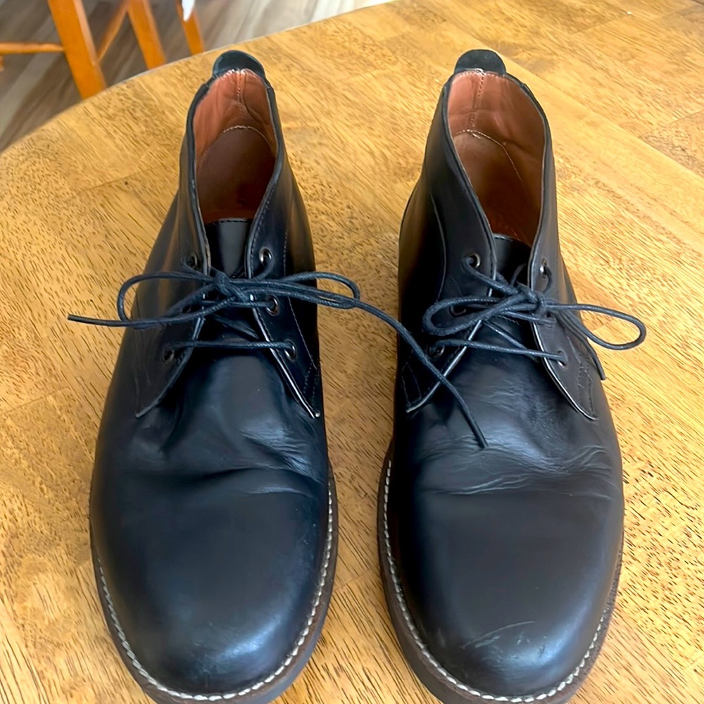 Frank Wright GEE II MFW507 Mens Black Leather Chukka Boots size 11